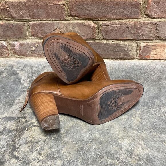 Vince Camuto Fetter Tan Leather Bootie Size 11 - Picture 7 of 10